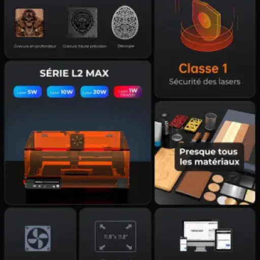 Test Woxcker L2 MAX 20W : un graveur laser rapide, efficace… mais pas sans défauts