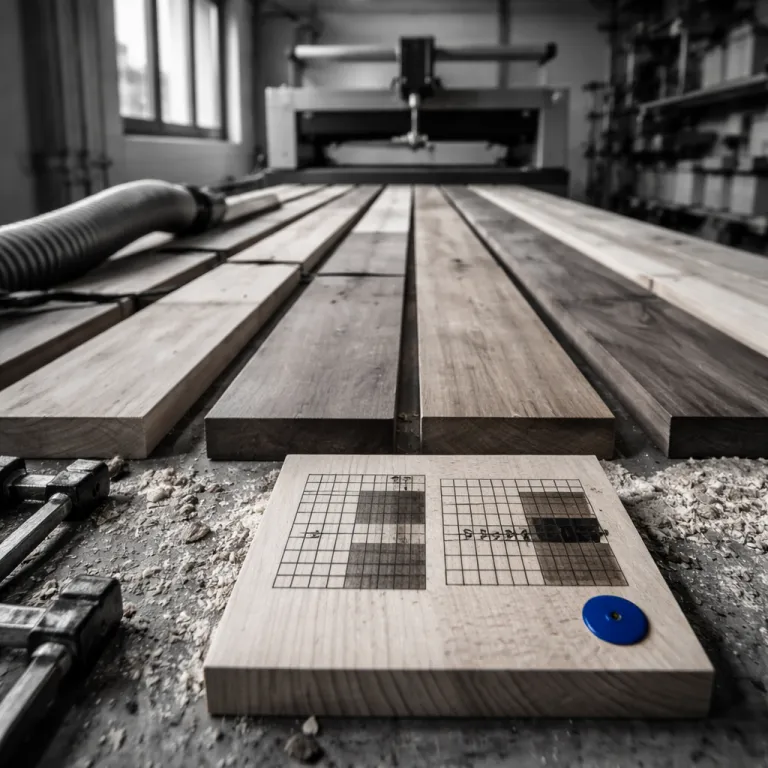LightBurn : la grille de tests vitesse/puissance qu'on utilise pour caler chaque nouvelle essence de bois en 10 minutes