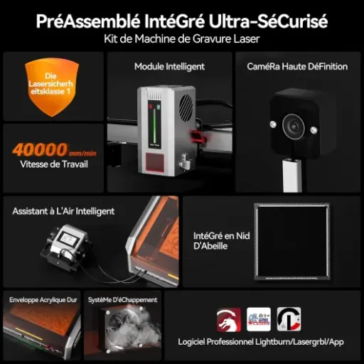 Test Woxcker L8 20W : le graveur laser fermé qui fait (presque) tout tout seul